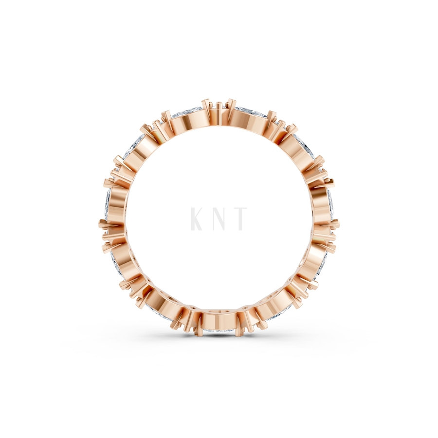 NHẪN NỮ EURO STYLE – RNN69 màu vàng hồng Rose Gold vàng đẹp, họa tiết hình học, độc đáo