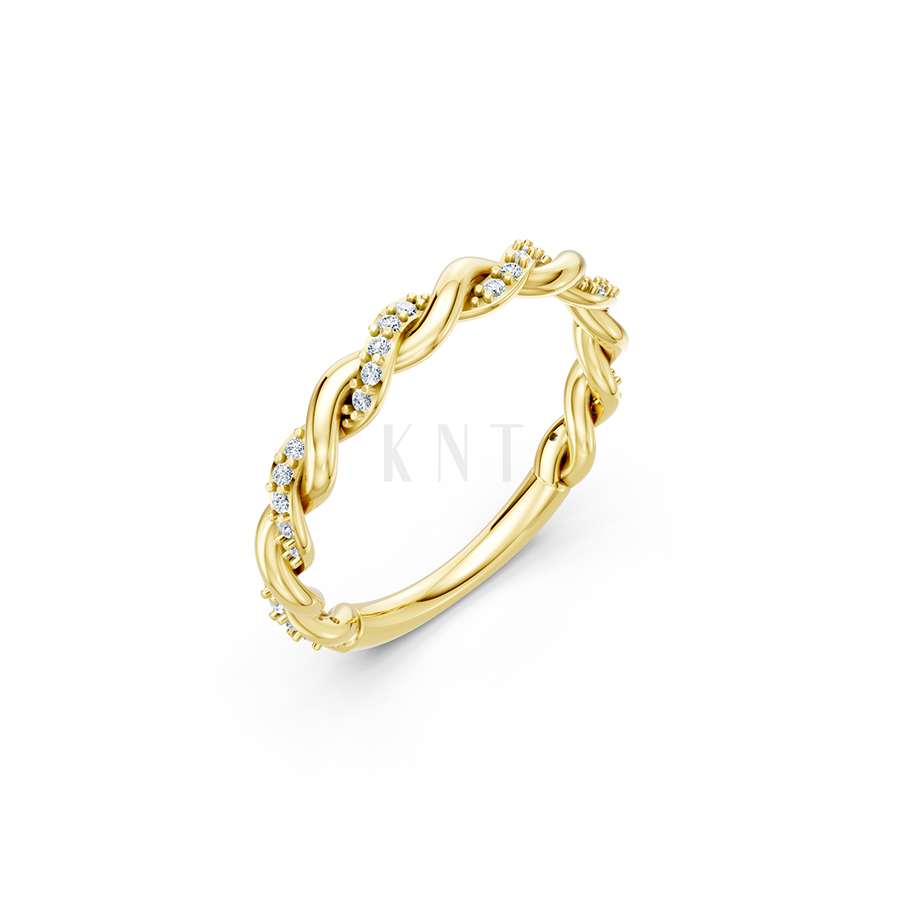 NHẪN NỮ EURO STYLE – RNN72 màu Vàng Gold thiết kế tinh tế, sang trọng