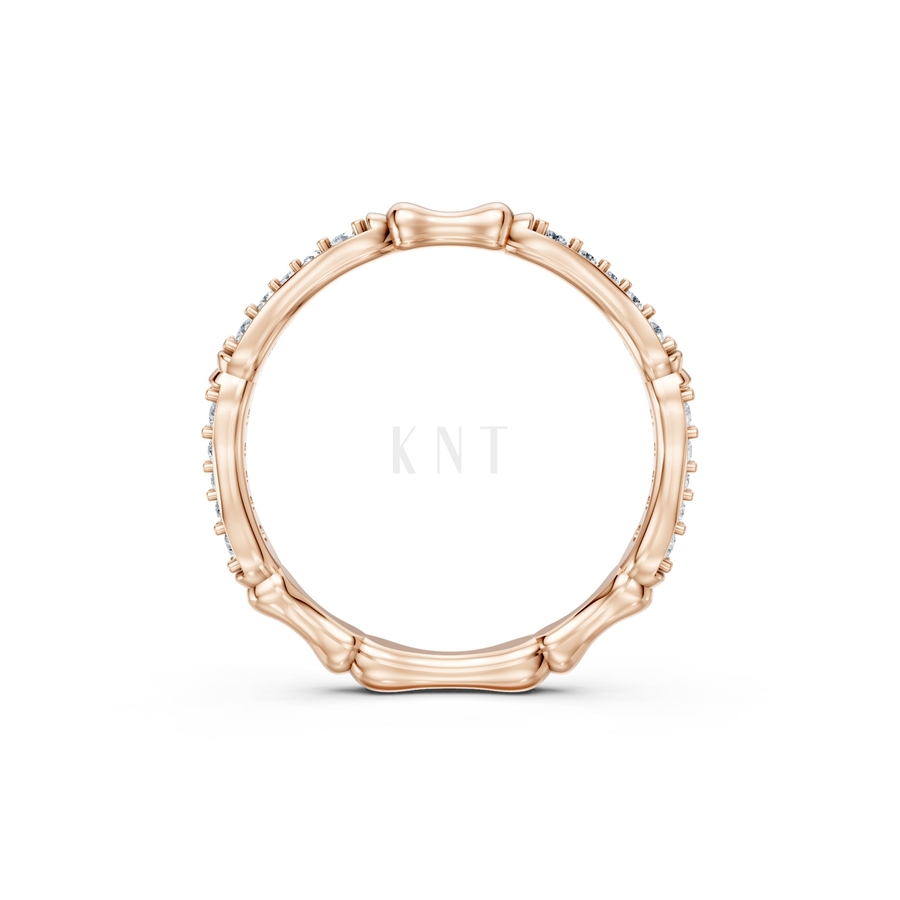 NHẪN NỮ EURO STYLE – RNN73 màu vàng hồng Rose Gold vàng đẹp, họa tiết hình học, độc đáo