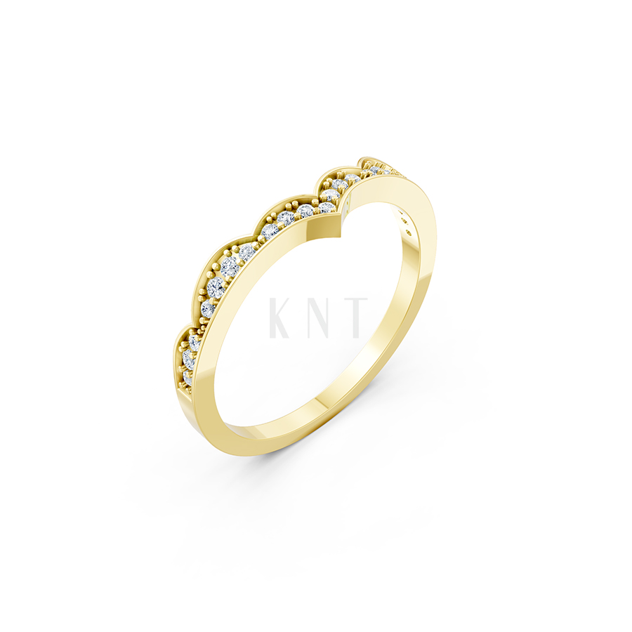 NHẪN NỮ EURO STYLE – RNN77 màu Vàng Gold thiết kế tinh tế, sang trọng