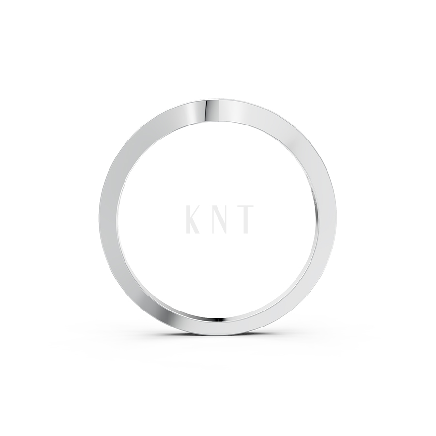 NHẪN NỮ EURO STYLE – RNN77 màu vàng trắng White Gold kiểu dáng cá tính, hiện đại