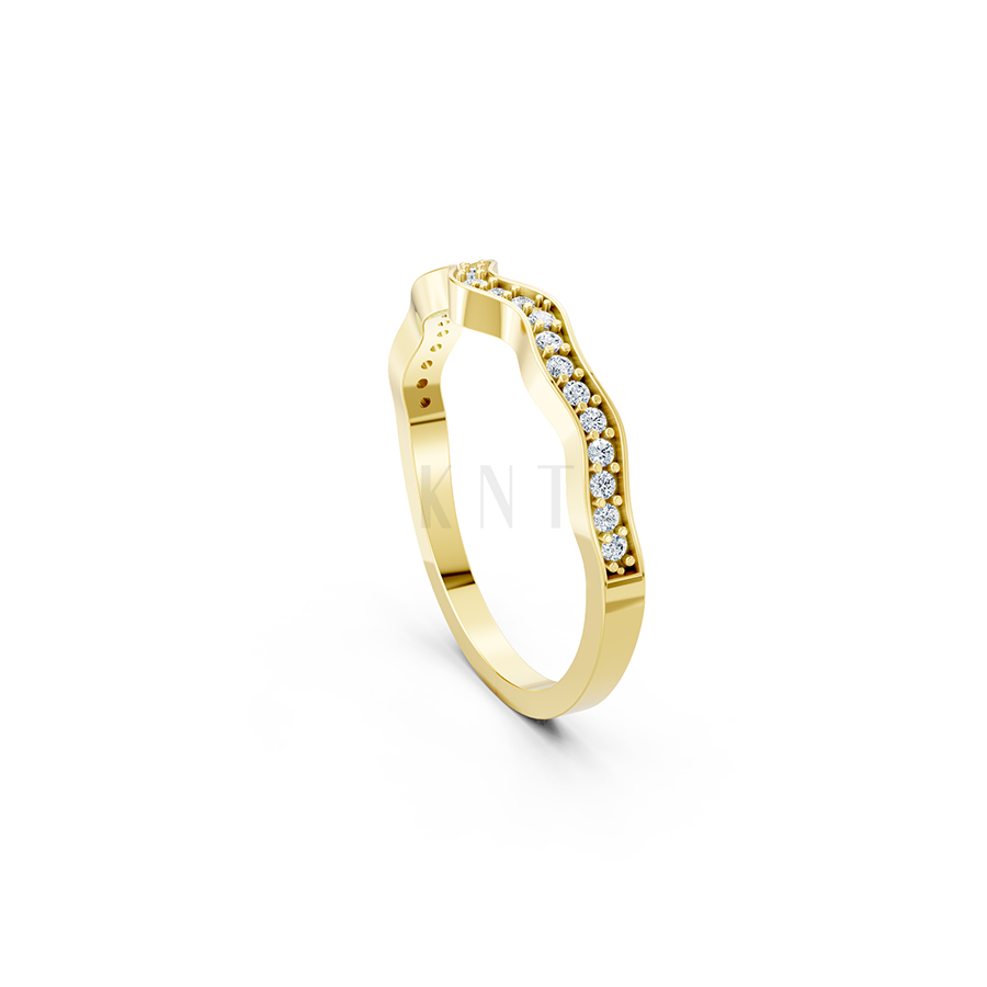 NHẪN NỮ EURO STYLE – RNN78 màu Vàng Gold mặt nhẫn chạm khắc tinh xảo, độc đáo