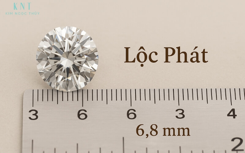 Kim cương 6.8 ly mang ý nghĩa "Lộc Phát"