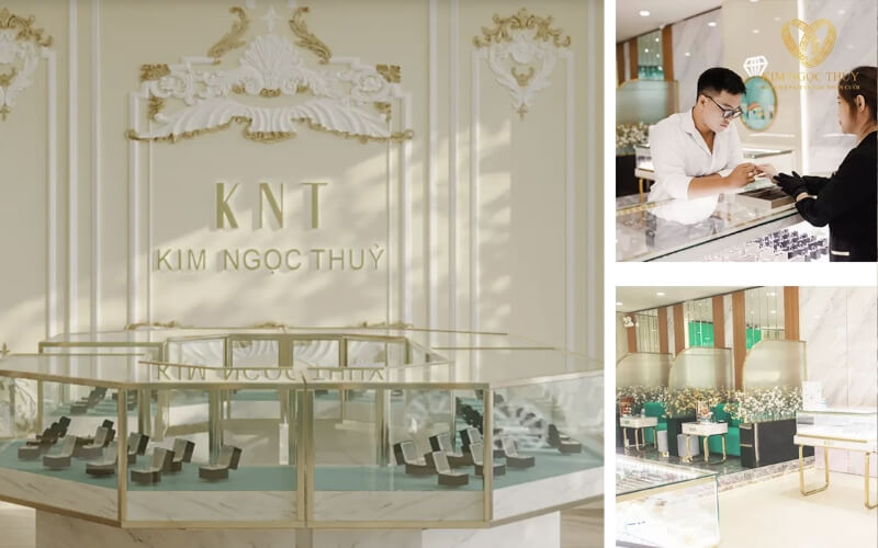 Khách hàng được tư vấn đo size nhẫn chuyên nghiệp tại KNT