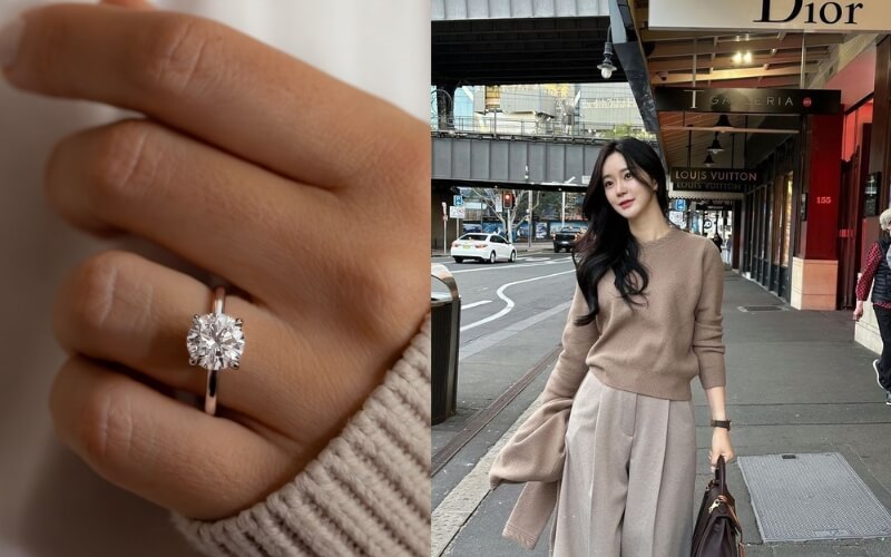 Phong cách dành cho cô gái tối giản là nhẫn Solitaire