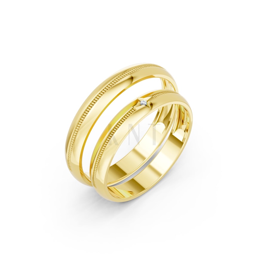 NHẪN CƯỚI A200 Vàng Gold thiết kế tinh tế, sang trọng