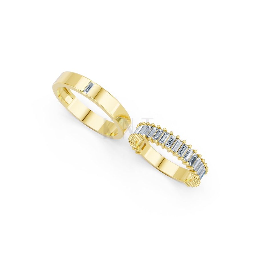 NHẪN CƯỚI A211 Vàng Gold thiết kế phá cách, sang trọng