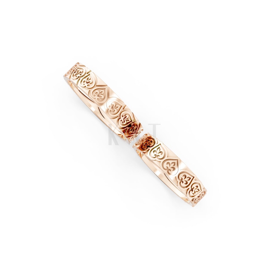 Nhẫn cưới H58 vàng hồng Rose Gold phong cách trẻ trung, nổi bật