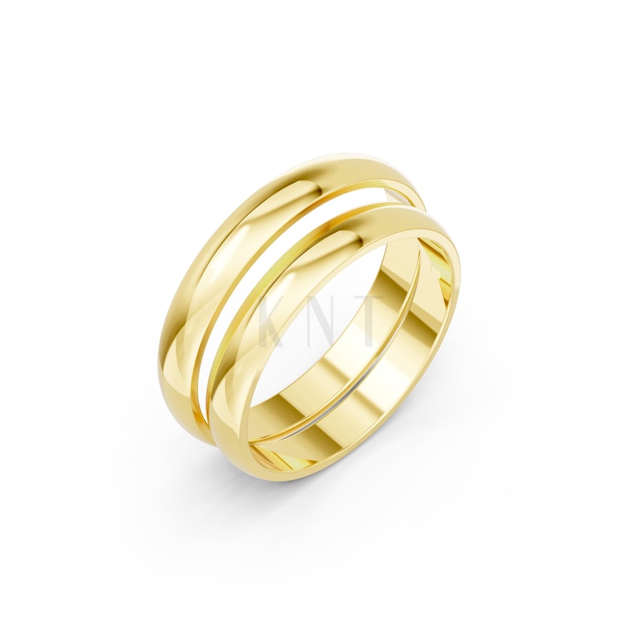Nhẫn cưới H76 Vàng Gold thiết kế tinh tế, sang trọng