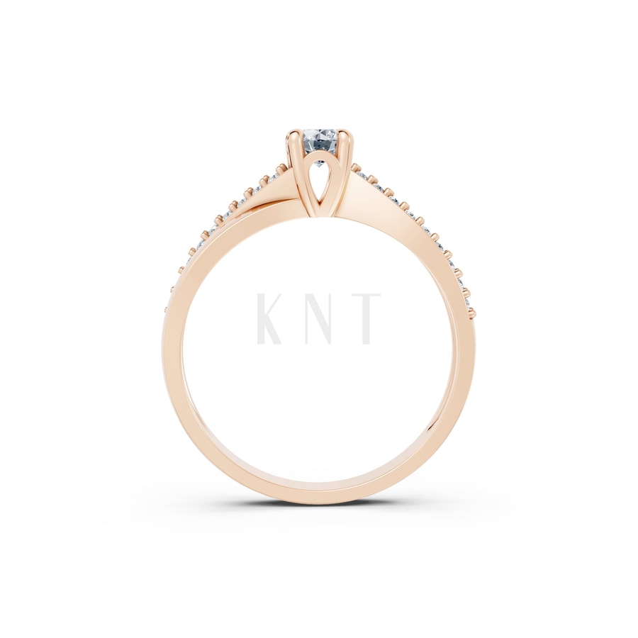 NHẪN ĐÍNH HÔN – R7 vàng hồng Rose Gold vàng đẹp, kiểu dáng trẻ trung, độc đáo