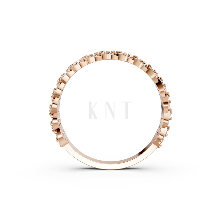Nhẫn Nữ EURO Style RNN10 vàng hồng Rose Gold phong cách trẻ trung, nổi bật