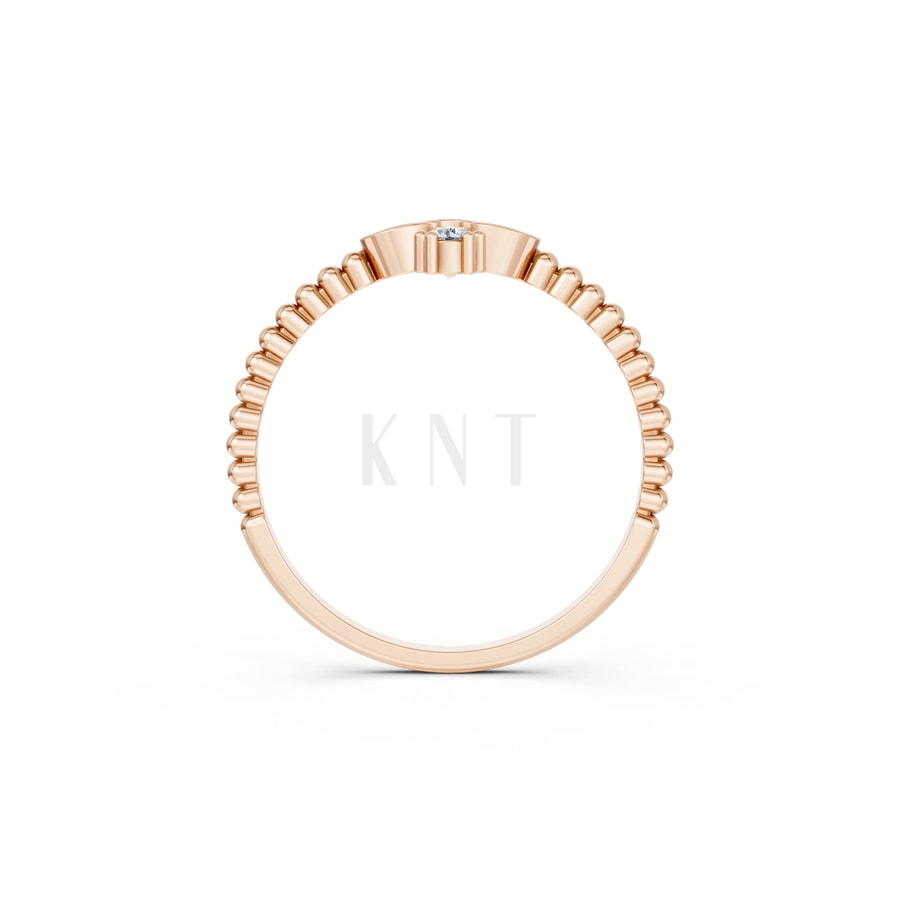 Nhẫn Nữ EURO Style RNN17 vàng hồng Rose Gold vàng đẹp, kiểu dáng trẻ trung, độc đáo