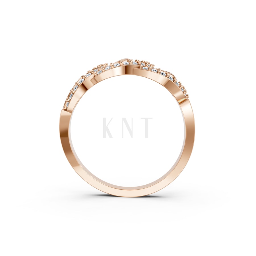 Nhẫn Nữ EURO Style RNN19 vàng hồng Rose Gold vàng đẹp, kiểu dáng trẻ trung, độc đáo