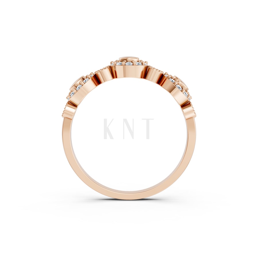 Nhẫn Nữ EURO Style RNN20 vàng hồng Rose Gold vàng đẹp, kiểu dáng trẻ trung, độc đáo
