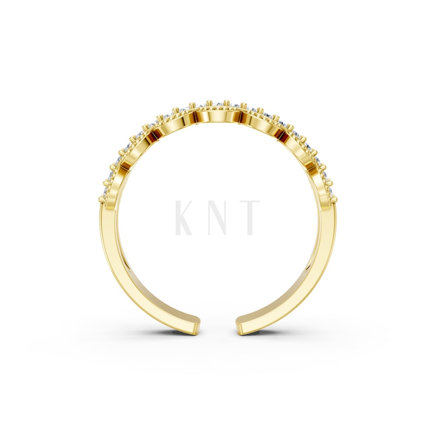 Nhẫn Nữ EURO Style RNN23 Vàng Gold thiết kế phá cách, sang trọng