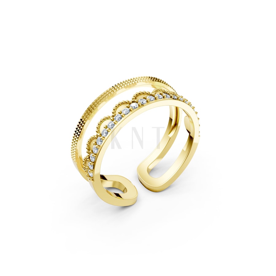 Nhẫn Nữ EURO Style RNN26 Vàng Gold thiết kế tinh tế, sang trọng