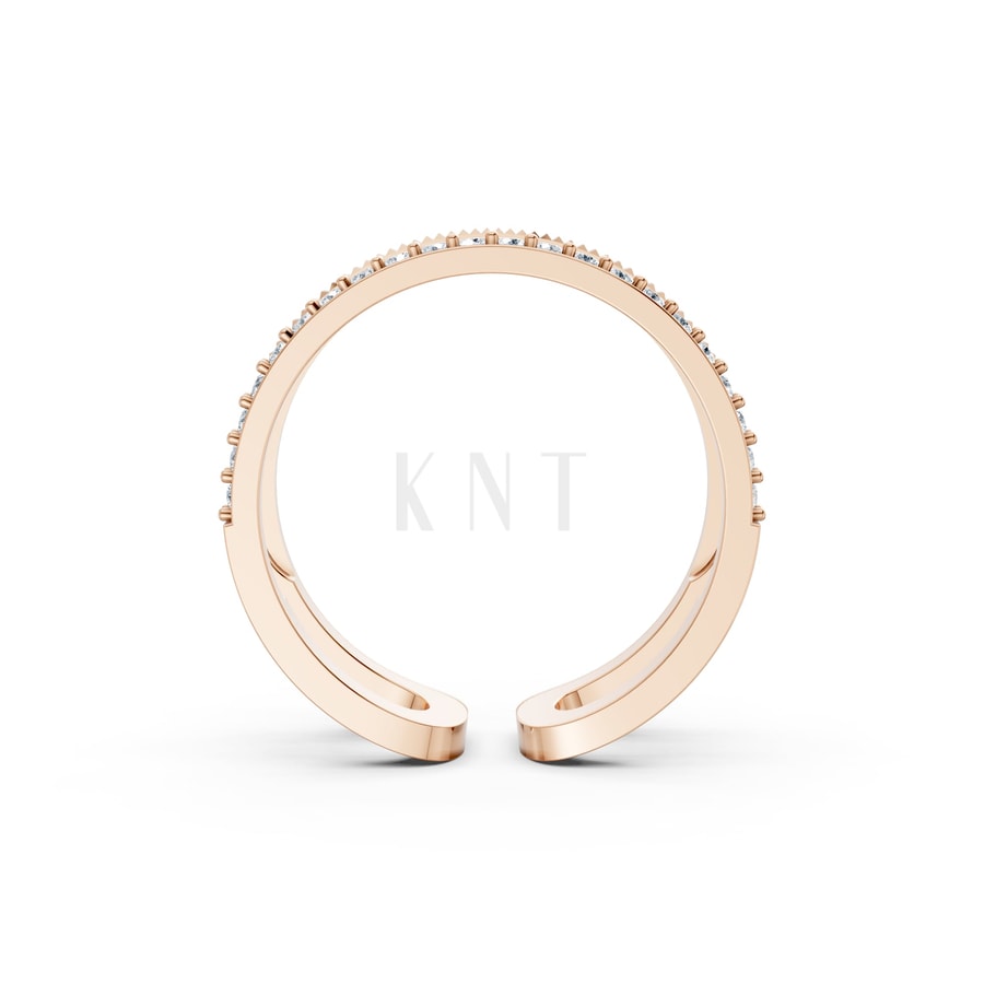 Nhẫn Nữ EURO Style RNN26 vàng hồng Rose Gold phong cách trẻ trung, nổi bật