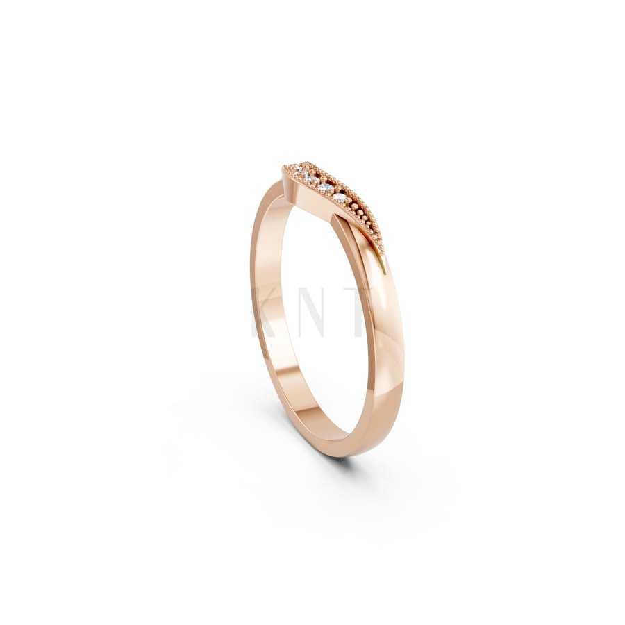 Nhẫn Nữ EURO Style RNN27 vàng hồng Rose Gold phong cách trẻ trung, nổi bật