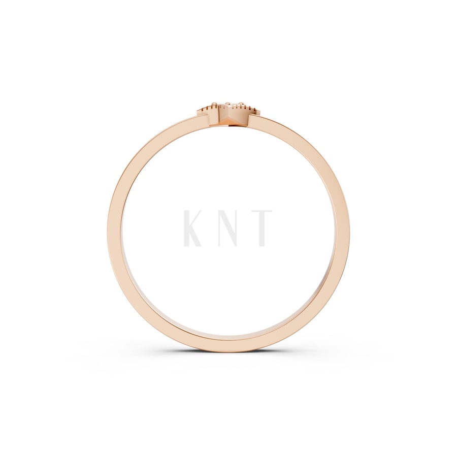 Nhẫn Nữ EURO Style RNN8 vàng hồng Rose Gold vàng đẹp, kiểu dáng trẻ trung, độc đáo