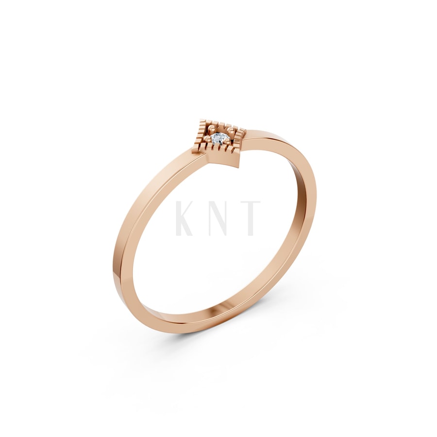 Nhẫn Nữ EURO Style RNN8 vàng hồng Rose Gold họa tiết ấn tượng, cá tính