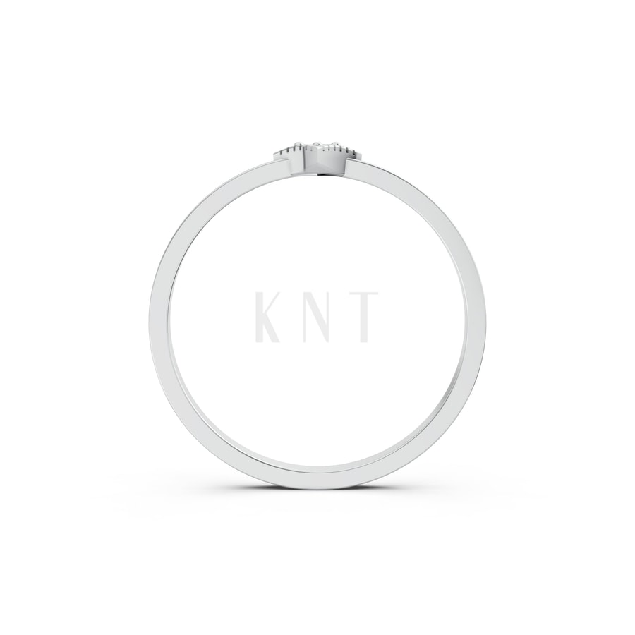 Nhẫn Nữ EURO Style RNN8 vàng trắng White Gold vàng sáng, đường nét sắc sảo, tinh tế