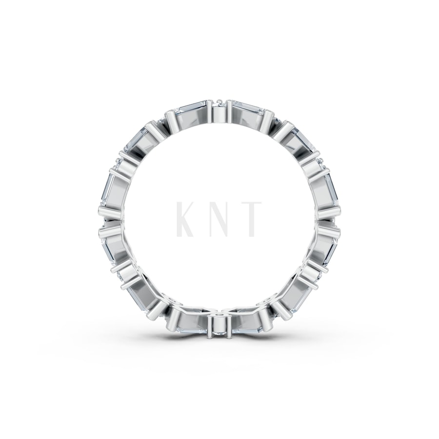 Nhẫn Vĩnh Cửu- RNN68 vàng trắng White Gold vàng sáng, đường nét sắc sảo, tinh tế