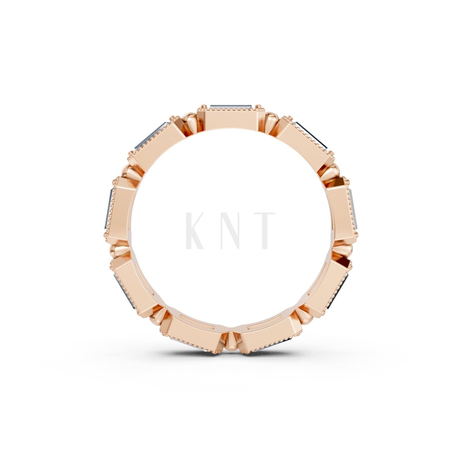 Nhẫn Vĩnh Cửu – RNN70 vàng hồng Rose Gold thiết kế đối xứng, phong cách, ấn tượng