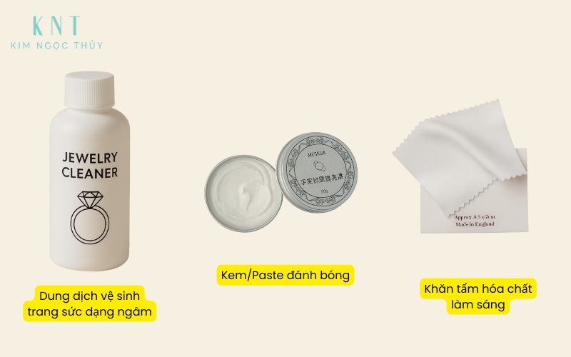 Ba loại sản phẩm làm sạch trang sức