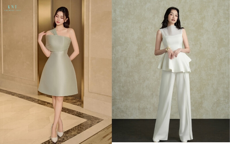 Váy cocktail tiểu thư và Jumpsuit thanh lịch cá tính