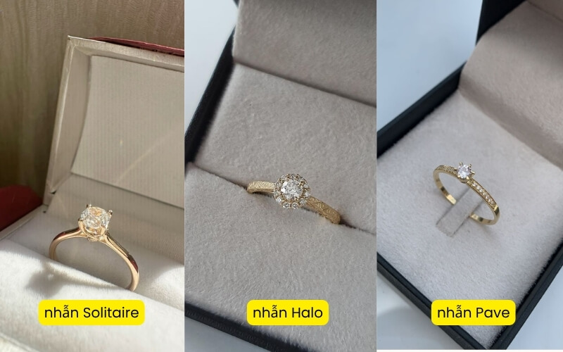 3 kiểu nhẫn cần hôn phổ biến