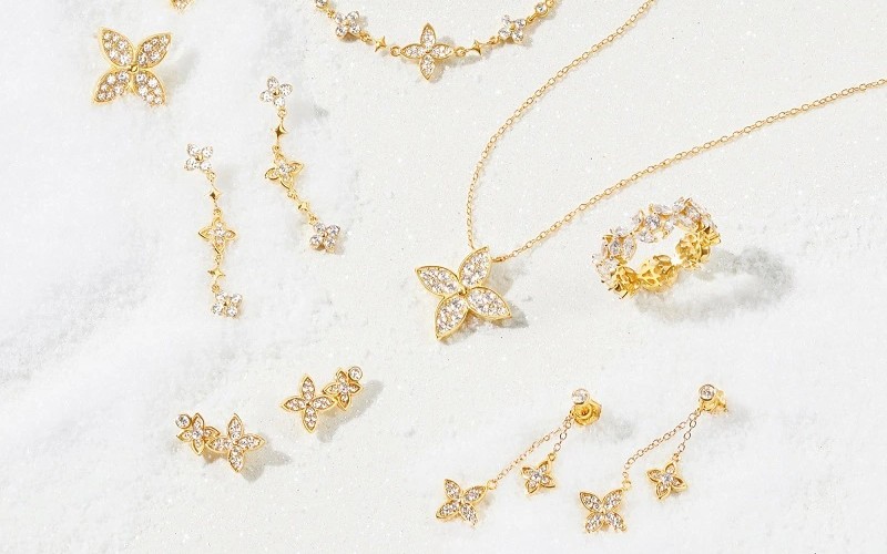 Bộ trang sức thời trang mạ vàng 18K