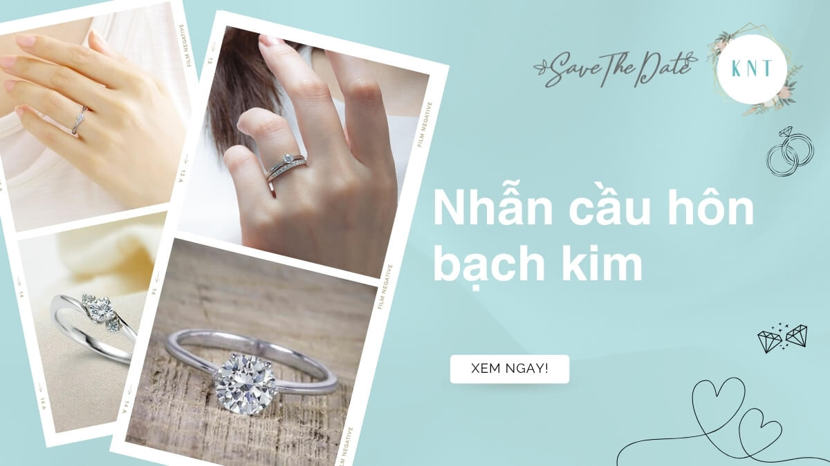 Nhẫn cầu hôn bạch kim