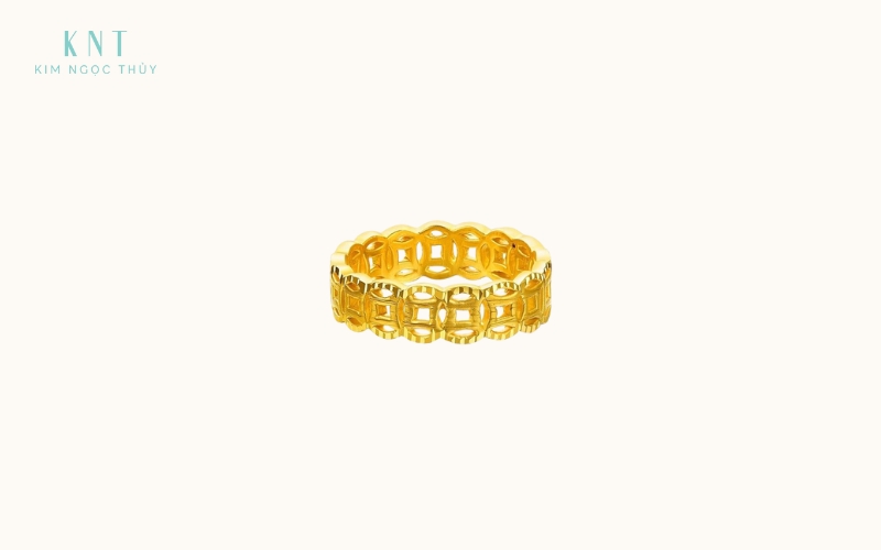 Nhẫn vàng 24K màu sắc sặc sỡ