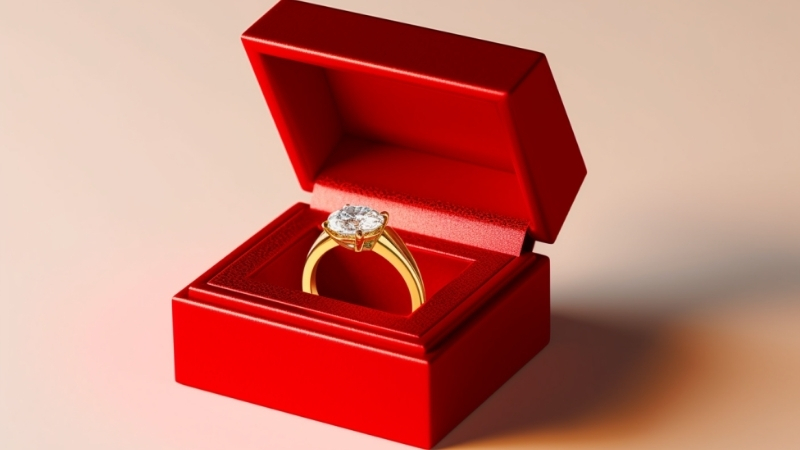 Chất liệu của nhẫn cầu hôn dưới 5 triệu thường được làm bằng vàng 10K