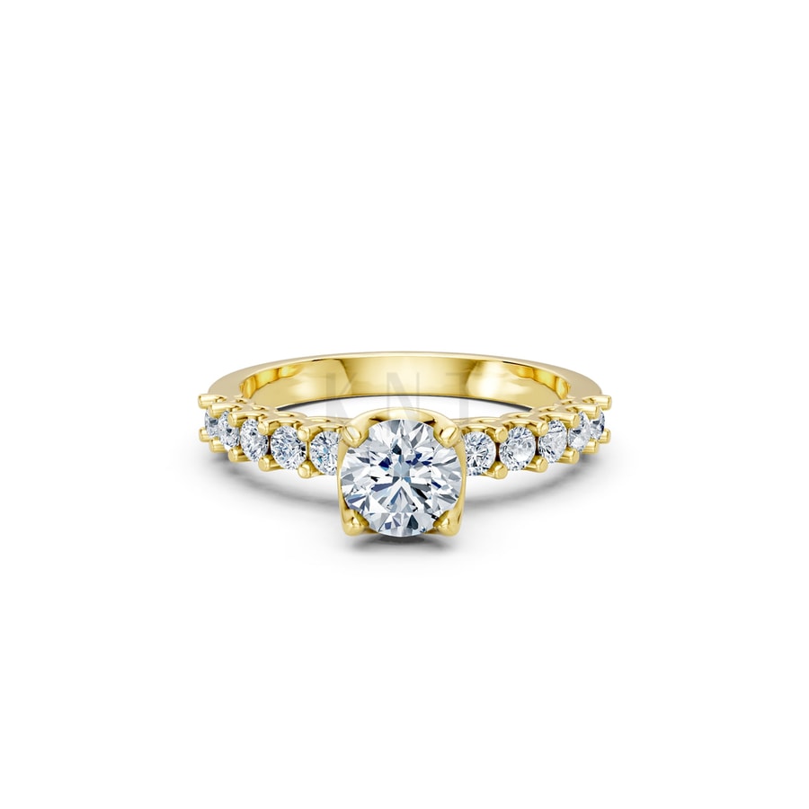 Nhẫn đính hôn đá cao cấp R258 Vàng Gold thiết kế phá cách, sang trọng