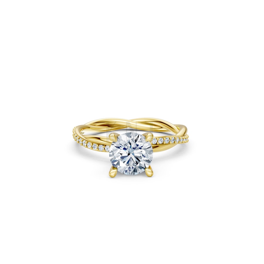 Nhẫn đính hôn đá Moissanite RM1 Vàng Gold thiết kế tinh xảo, độc đáo