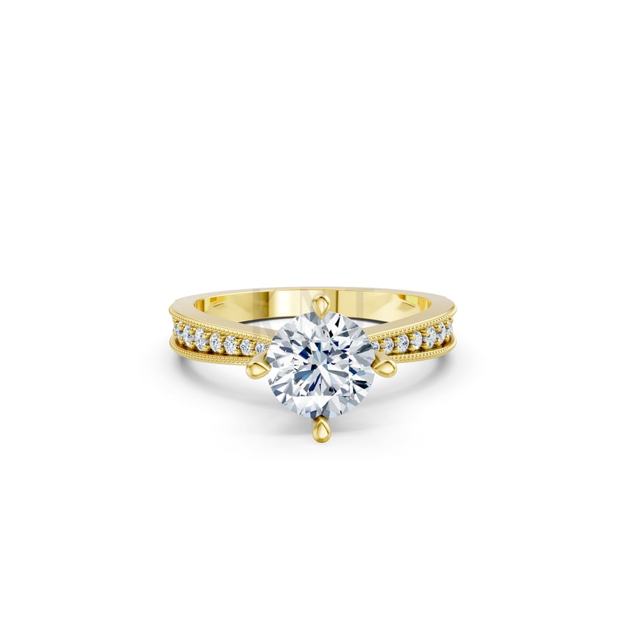 Nhẫn đính hôn đá Moissanite RM10 – ARDEN Vàng Gold thiết kế tinh xảo, độc đáo