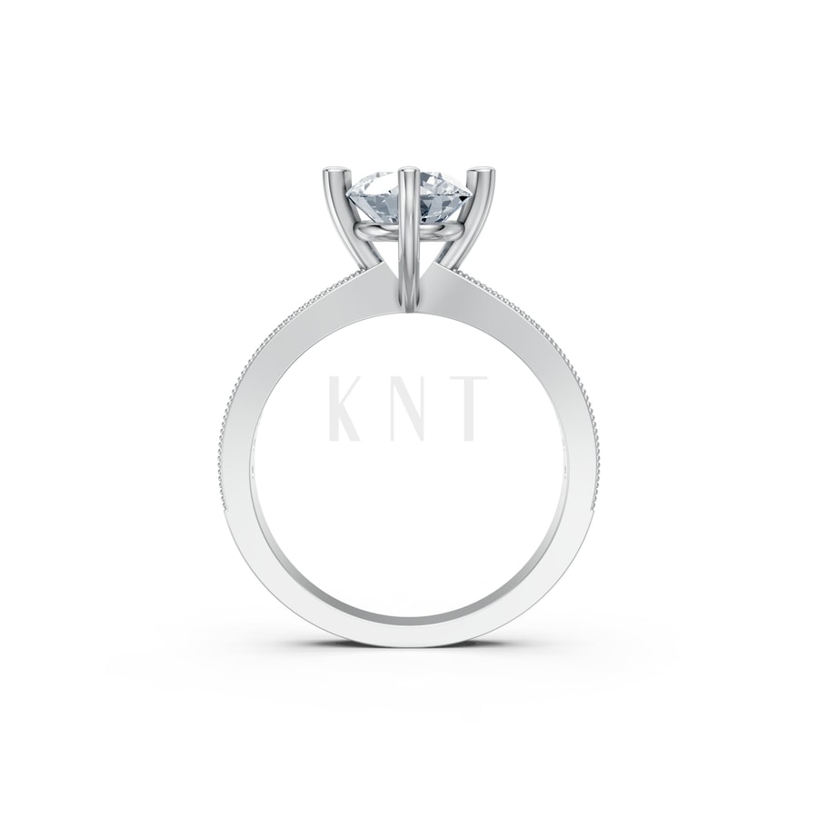 Nhẫn đính hôn đá Moissanite RM10 – ARDEN vàng trắng White Gold kiểu dáng cá tính, hiện đại