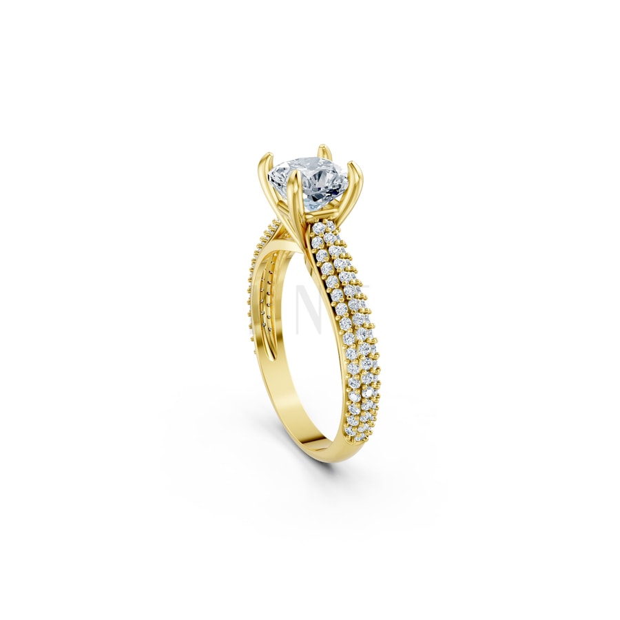Nhẫn đính hôn đá Moissanite RM15 – ALEXA Vàng Gold thiết kế phá cách, sang trọng