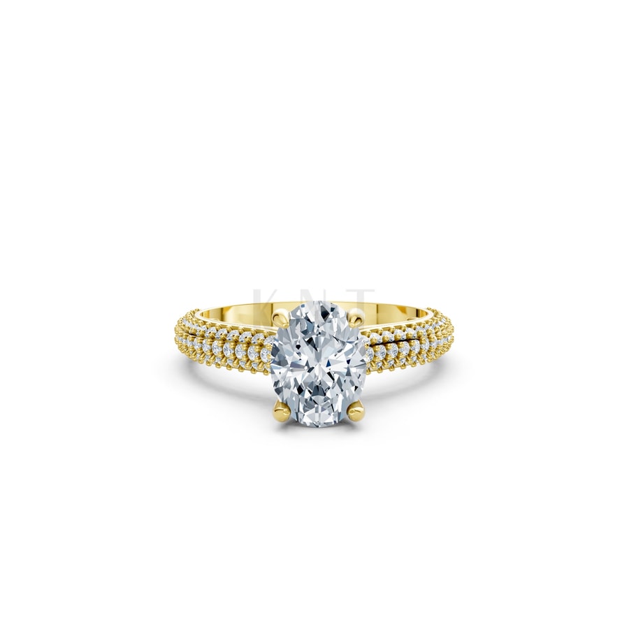 Nhẫn đính hôn đá Moissanite RM17 – ARI Vàng Gold thiết kế tinh xảo, độc đáo