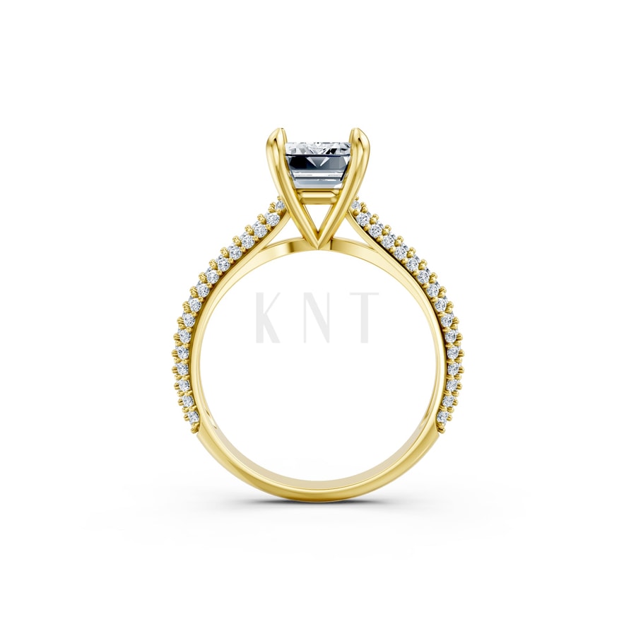 Nhẫn đính hôn đá Moissanite RM18 – ANYA Vàng Gold vàng 10K/14K/18K/607 cao cấp, thanh lịch