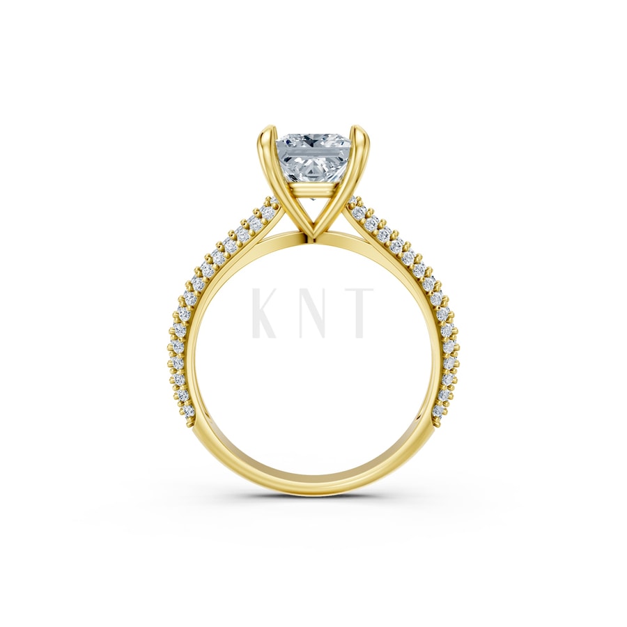 Nhẫn đính hôn đá Moissanite RM19 – APRIL Vàng Gold vàng 10K/14K/18K/607 cao cấp, thanh lịch
