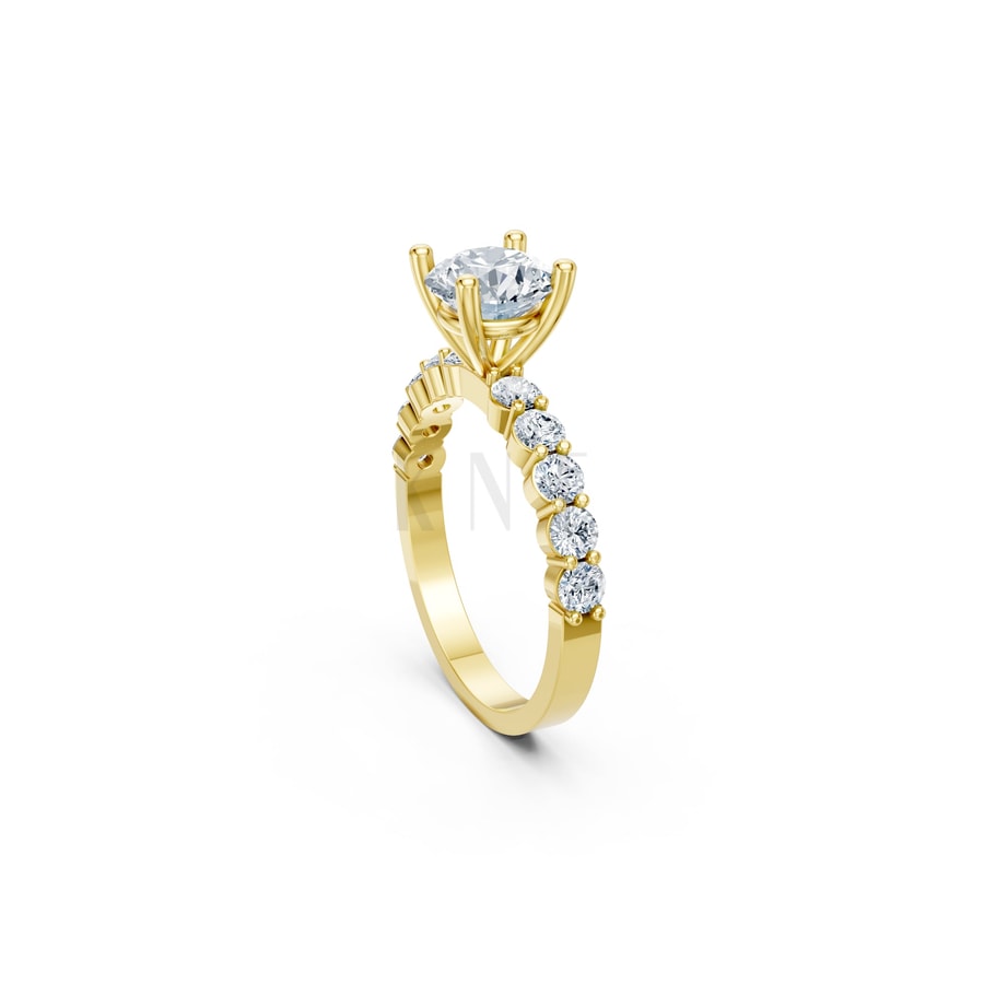 Nhẫn đính hôn đá Moissanite RM21 – ANTONELLA Vàng Gold thiết kế phá cách, sang trọng