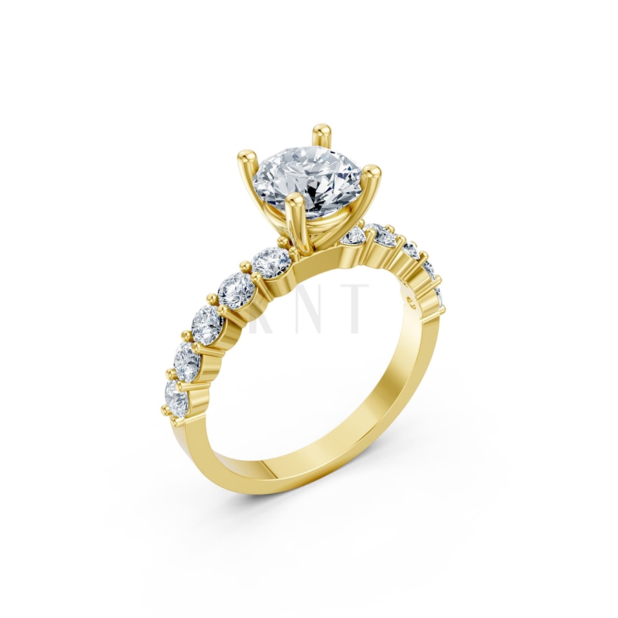 Nhẫn đính hôn đá Moissanite RM21 – ANTONELLA Vàng Gold thiết kế tinh tế, sang trọng