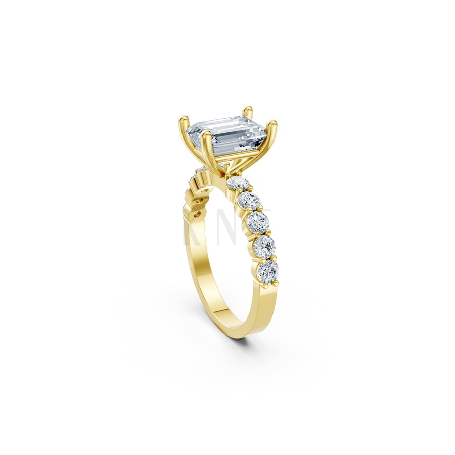 Nhẫn đính hôn đá Moissanite RM23 – ANNIKA Vàng Gold thiết kế phá cách, sang trọng