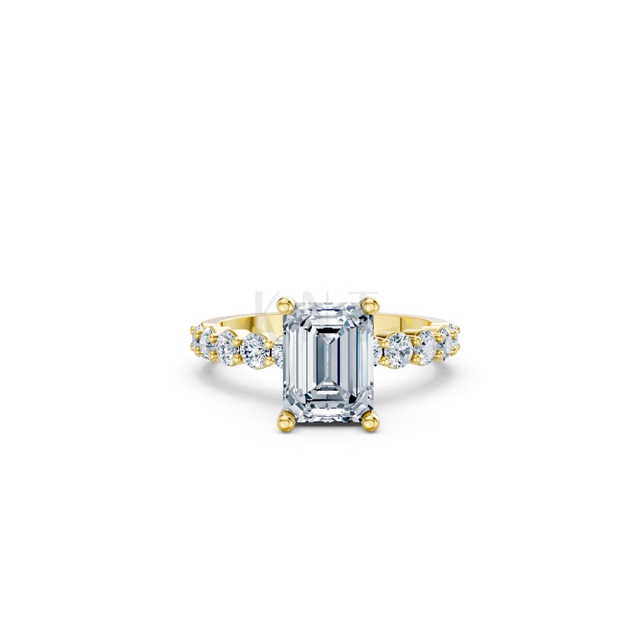 Nhẫn đính hôn đá Moissanite RM23 – ANNIKA Vàng Gold thiết kế tinh xảo, độc đáo