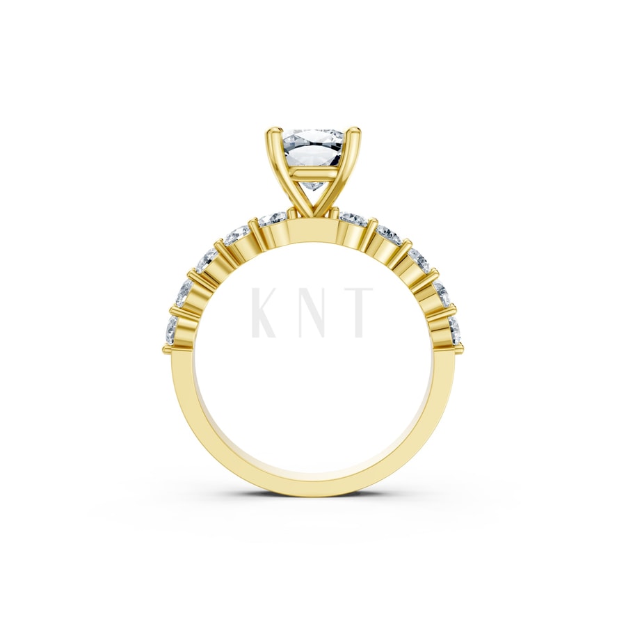 Nhẫn đính hôn đá Moissanite RM25 – AMANDA Vàng Gold vàng 10K/14K/18K/607 cao cấp, thanh lịch