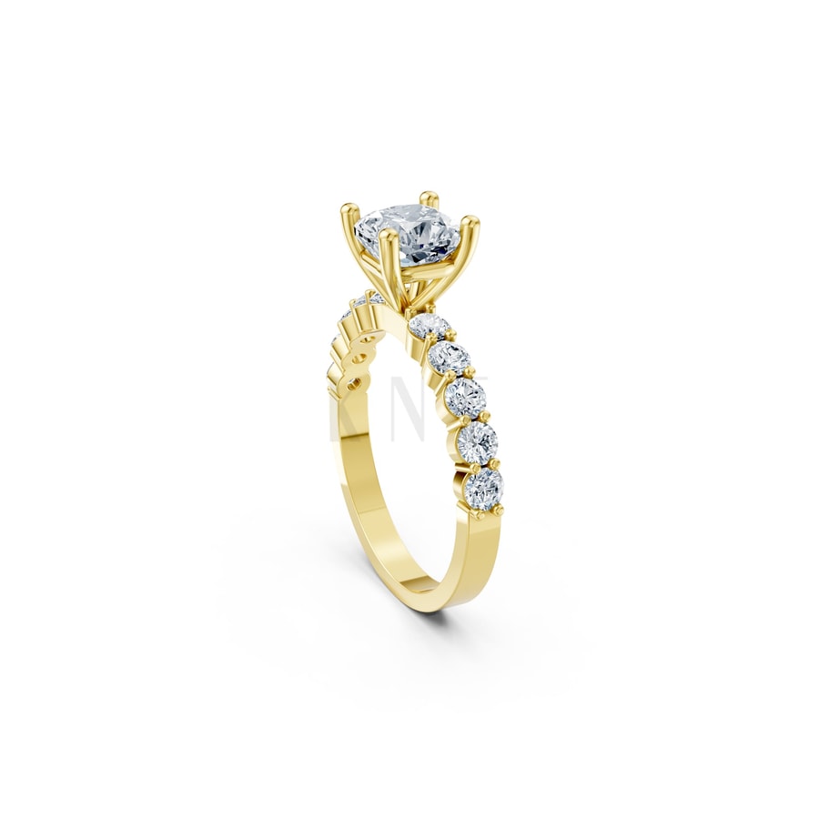 Nhẫn đính hôn đá Moissanite RM25 – AMANDA Vàng Gold thiết kế phá cách, sang trọng