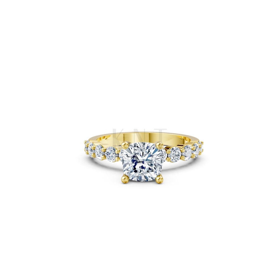 Nhẫn đính hôn đá Moissanite RM25 – AMANDA Vàng Gold thiết kế tinh xảo, độc đáo