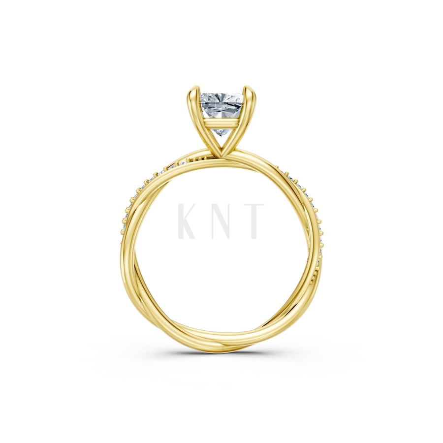 Nhẫn đính hôn đá Moissanite RM3 Vàng Gold thiết kế phá cách, sang trọng